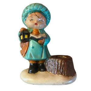 Vintage 80’s Caroler candle holder